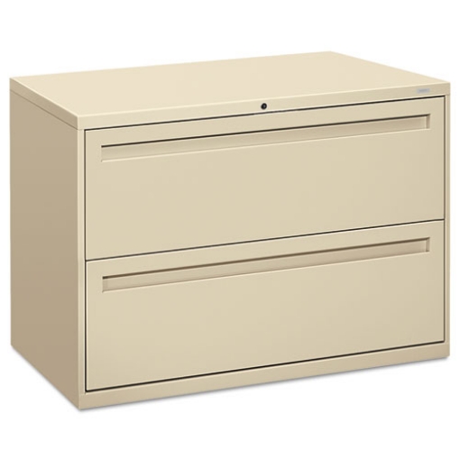 Picture of Brigade 700 Series Lateral File, 2 Legal/letter-Size File Drawers, Putty, 42" X 18" X 28"