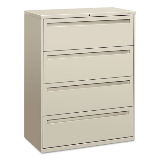 Picture of Brigade 700 Series Lateral File, 4 Legal/letter-Size File Drawers, Light Gray, 42" X 18" X 52.5"