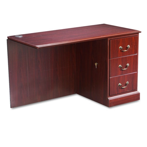 Picture of 94000 SERIES "L" WORKSTATION RIGHT RETURN, 48W X 24D X 29.5H, MAHOGANY