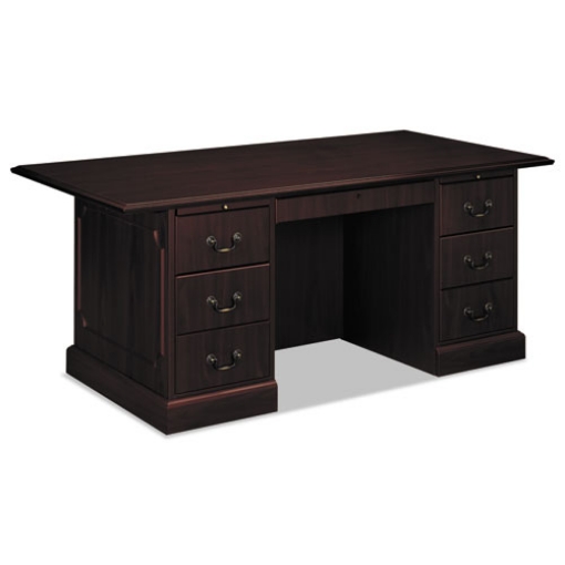 Picture of 94000 Series Double Pedestal Desk, 72" X 36" X 29.5", Mahogany