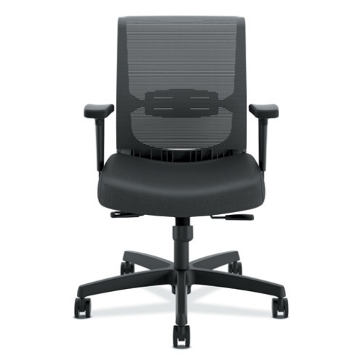 Picture of Convergence Mid-Back Task Chair, Synchro-Tilt And Seat Glide, Supports Up To 275 Lb, Black