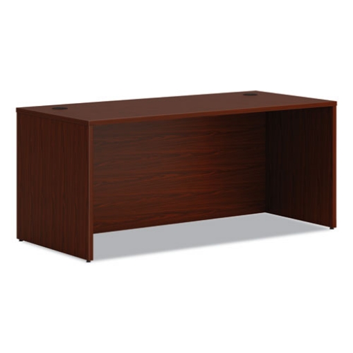 Picture of Mod Desk Shell, 66" X 30" X 29", Traditional Mahogany