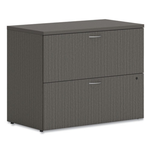 Picture of Mod Lateral File, 2 Legal/letter-Size File Drawers, Slate Teak, 36" X 20" X 29"