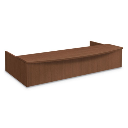 Picture of Foundation Reception Station With Bow Front, 72" X 36" X 14.25", Shaker Cherry