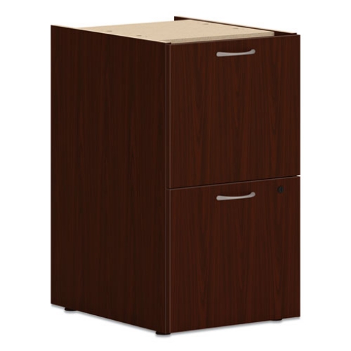 Picture of Mod Support Pedestal, Left Or Right, 2 Legal/letter-Size File Drawers, Traditional Mahogany, 15" X 20" X 28"