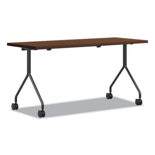 Picture of between nested multipurpose tables, rectangular, 60w x 24d x 29h, shaker cherry