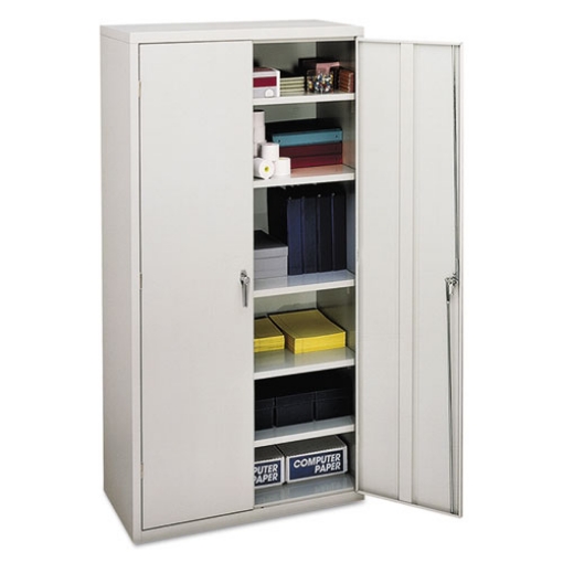 Picture of Assembled Storage Cabinet, 36w x 18.13d x 71.75h, Light Gray