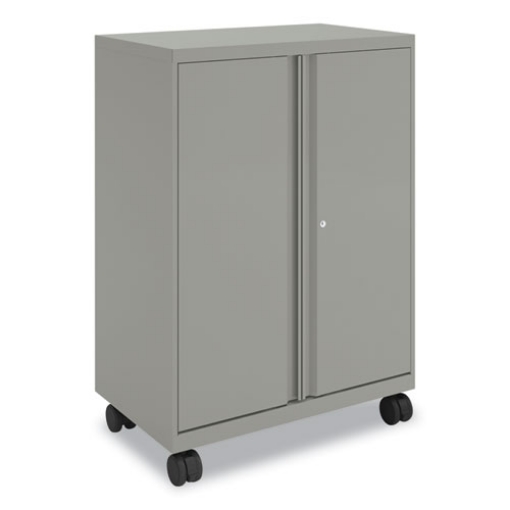 Picture of Smartlink Mobile Cabinet, 10 Compartments, 30w x 18d x 42.32h, Platinum Metallic, Ships in 7-10 Business Days