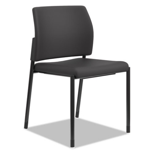 Picture of Accommodate Series Guest Chair, Fabric Upholstery, 23.25" x 22.25" x 32", Black Seat/Back, Black Base, 2/Carton