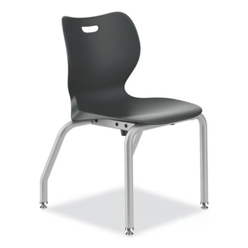 Picture of SmartLink Four-Leg Chair, Up to 275 lb, 16" Seat Height, Lava Seat/Back, Platinum Base, 4/Carton, Ships in 7-10 Bus Days