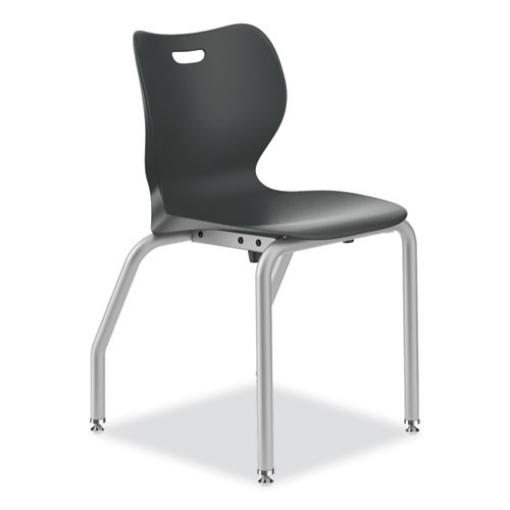 Picture of SmartLink Four-Leg Chair, Supports Up to 275 lb, 18" Seat Height, Lava Seat/Back, Platinum Base, Ships in 7-10 Business Days