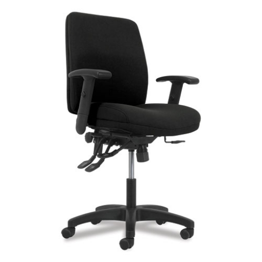 Picture of Network Mid-Back Task Chair, Supports Up To 250 Lb, 18.3" To 22.8" Seat Height, Black