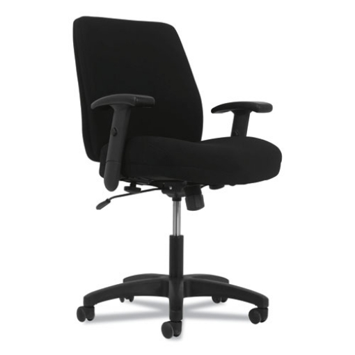 Picture of Network Mid-Back Task Chair, Supports Up To 250 Lb, 18.3" To 22.8" Seat Height, Black