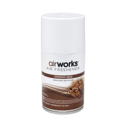 Picture of AirWorks Metered Aerosol Spray, Cinnamon Spice, 7 oz, 12/Carton