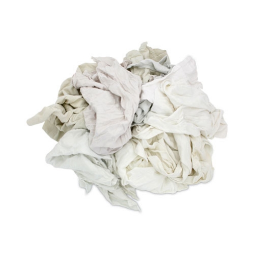 Picture of Reclaimed White Knit Rags, 25 lb/Carton