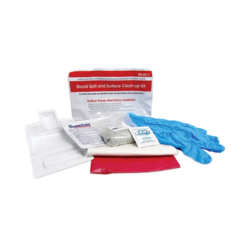 Picture of First Step Blood Spill Clean-Up Kit, 8 x 11 x 2, 12/Carton
