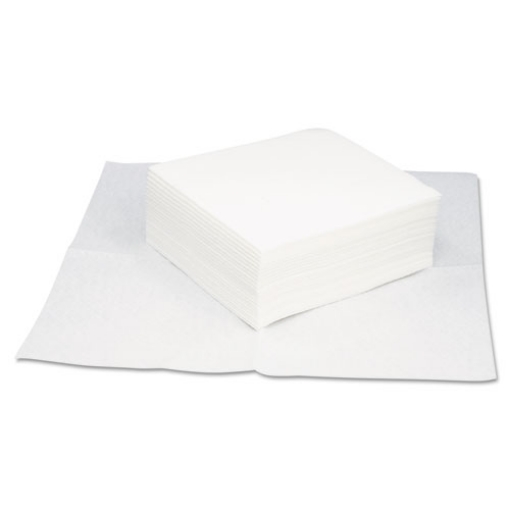 Picture of TASKBrand Grease and Oil Wipers, Quarterfold, 12 x 13.25, White, 50/Pack, 16 Packs/Carton