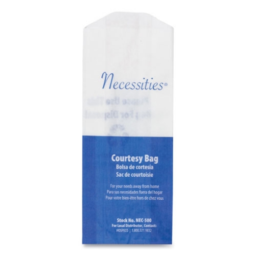 Picture of Feminine Hygiene Convenience Disposal Bag, 3" X 7.75", White, 500/carton