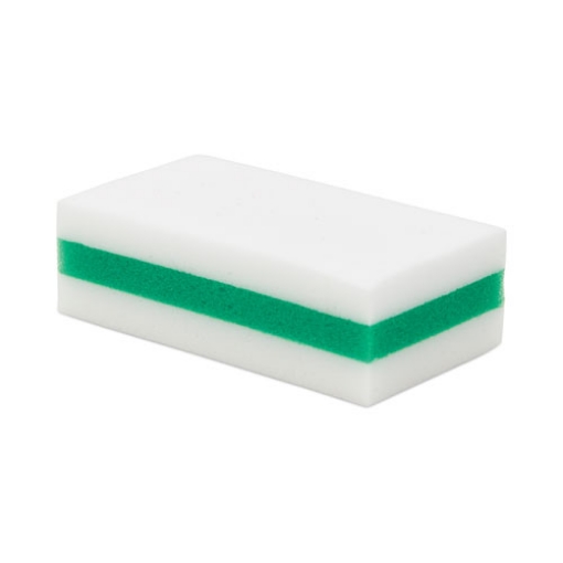 Picture of eXpunge Sponges, 4.75 x 2.5, 1.13" Thick, White/Green, 24/Carton