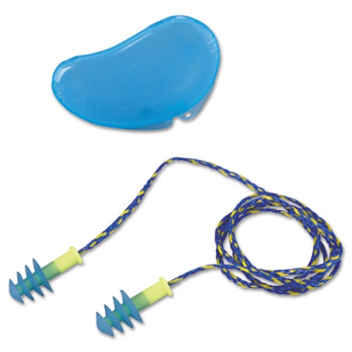 Picture of Fus30 Hp Fusion Multiple-Use Earplugs, Reg, 27nrr, Corded, Be/we, 100 Pairs