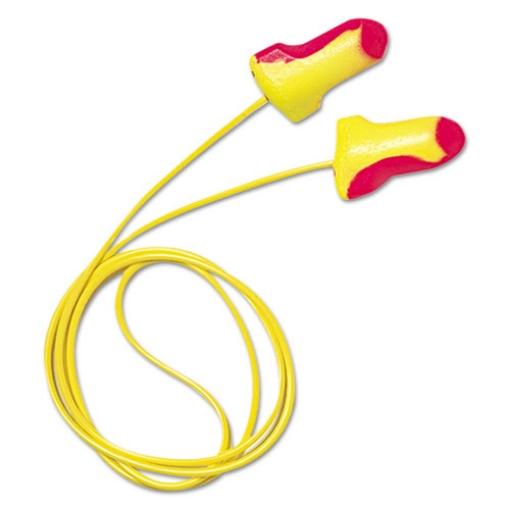 Picture of Ll-30 Laser Lite Single-Use Earplugs, Corded, 32nrr, Magenta/yellow, 100 Pairs