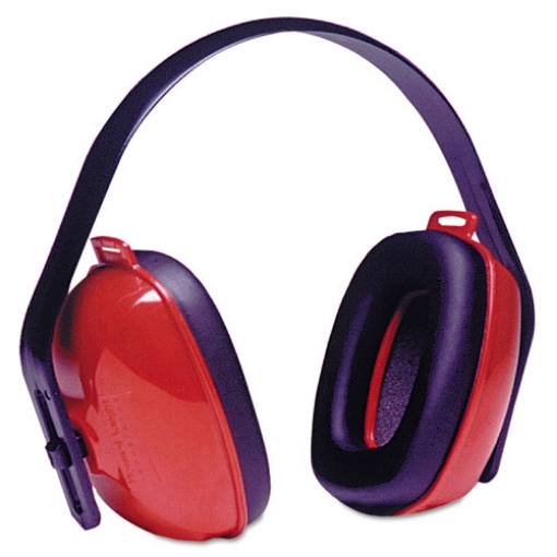 Picture of Qm24+ Three-Position Earmuffs, 25 Db Nrr, Red/black