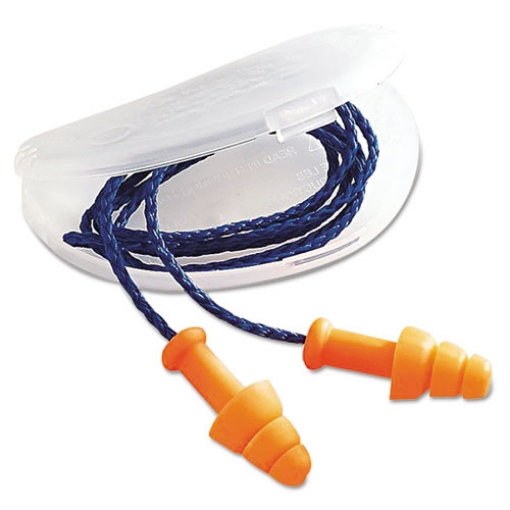 Picture of Smartfit Multiple-Use Earplugs, Corded, 25nrr, Orange, 100 Pairs