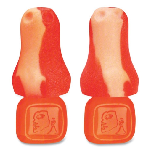 Picture of TrustFit Plus Reusable Bell Shaped Uncorded Foam Earplugs, Uncorded, One Size Fits Most, 31 dB NRR, Orange, 1,000/Carton