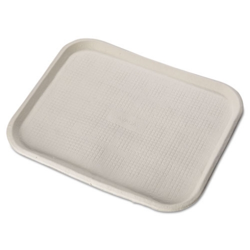 Picture of Savaday Molded Fiber Food Trays, 1-Compartment, 14 x 18, White, Paper, 100/Carton