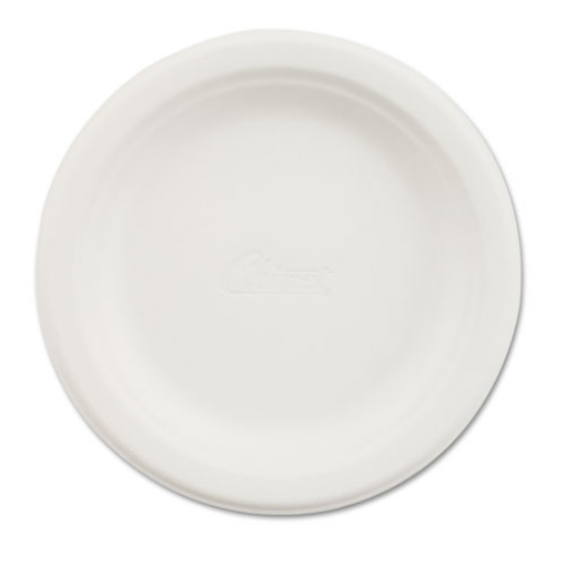 Picture of Paper Dinnerware, Plate, 6" Dia, White, 1,000/carton