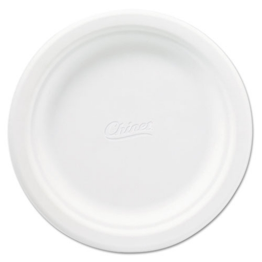 Picture of Classic Paper Plates, 6.75" Dia, White, 125/pack, 8 Packs/carton