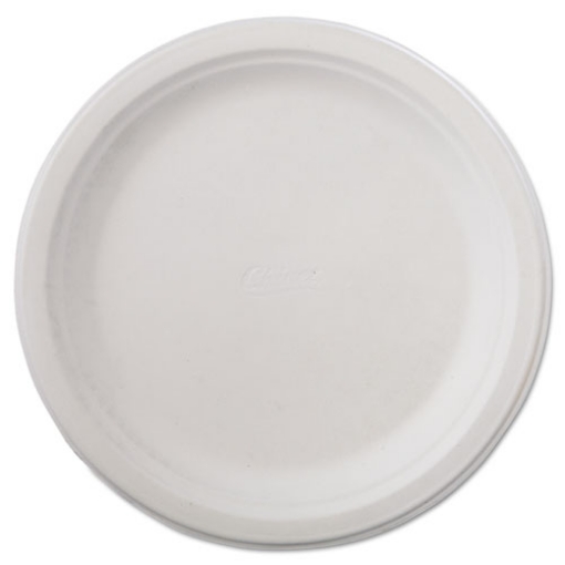 Picture of Classic Paper Dinnerware, Plate, 9.75" Dia, White, 125/pack, 4 Packs/carton