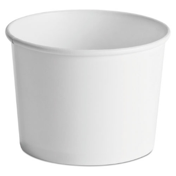 Picture of Paper Food Containers, 64 oz, White, 25/Pack, 10 Packs/Carton