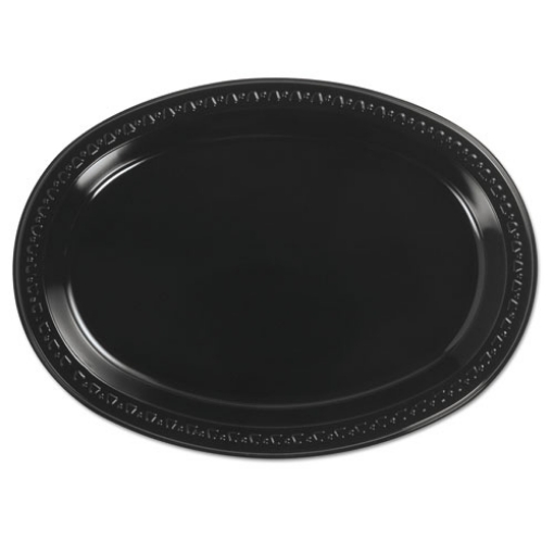 Picture of Heavyweight Plastic Platters, 8 X 11, Black, 125/bag, 4 Bag/carton