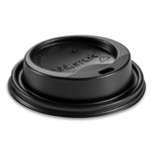 Picture of Dome Sipper Hot Cup Lids, Fits 8 Oz Hot Cups, Black, 1,000/carton