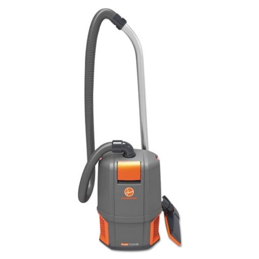 Picture of Hushtone Backpack Vacuum, 6 Qt Tank Capacity, Gray/orange