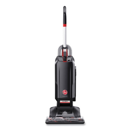 Picture of Task Vac Hard Bag Lightweight Upright Vacuum, 14" Cleaning Path, Black