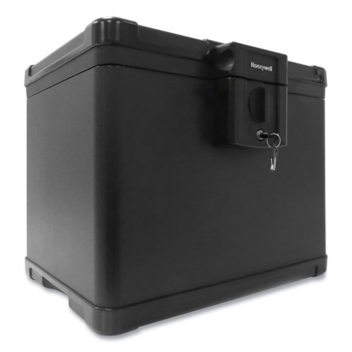 Picture of Molded Fire And Water File Chest, 16 X 12.6 X 13, 0.6 Cu Ft, Black
