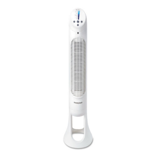 Picture of Quietset Whole Room Tower Fan, White, 5 Speed