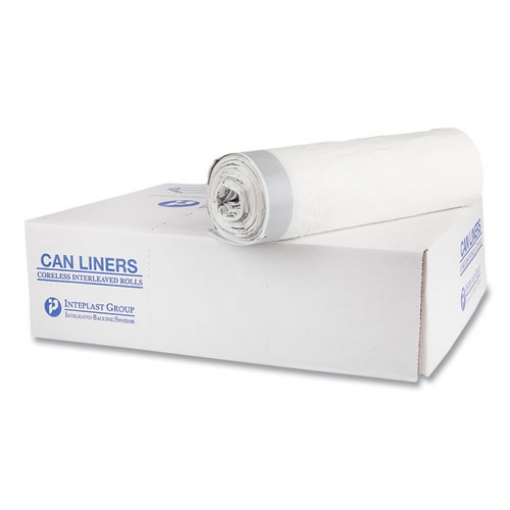 Picture of Draw-Tuff Institutional Draw-Tape Can Liners, 55 Gal, 1.9 Mil, 42.5" X 35.5", Natural, 50/carton