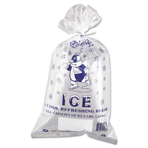 Picture of Ice Bags, 1.5 Mil, 11" X 20", Clear, 1,000/carton