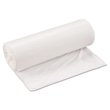 Picture of Low-Density Commercial Can Liners, Coreless Interleaved Roll, 33 gal, 0.8 mil, 33" x 39", White, 25 Bags/Roll, 6 Rolls/Carton