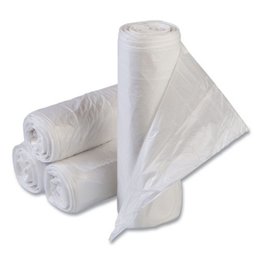 Picture of High-Density Commercial Can Liners Value Pack, 16 gal, 7 mic, 24" x 31", Clear, 50 Bags/Roll, 20 Interleaved Rolls/Carton