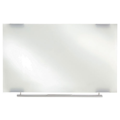 Picture of clarity glass dry erase board with aluminum trim, 72 x 36, white surface