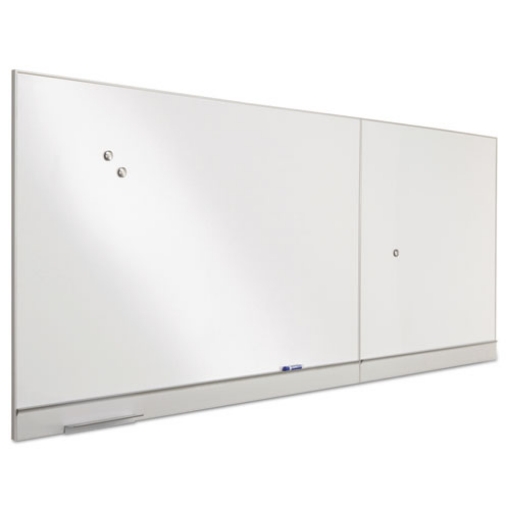 Picture of Polarity Magnetic Dry Erase White Board, 48 x 32, White Surface, Silver Aluminum Frame