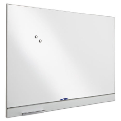 Picture of Polarity Magnetic Dry Erase White Board, 72 x 46, White Surface, Silver Aluminum Frame