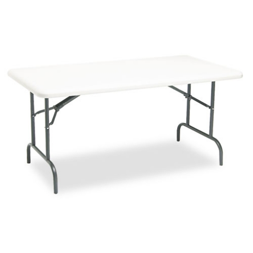 Picture of IndestrucTable Industrial Folding Table, Rectangular, 60" x 30" x 29", Platinum