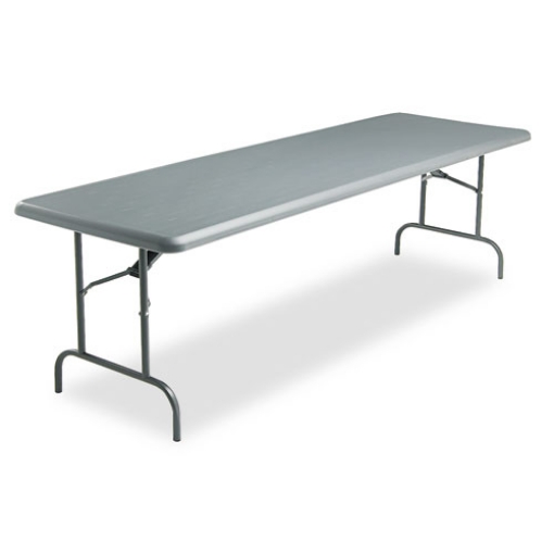 Picture of IndestrucTable Industrial Folding Table, Rectangular, 96" x 30" x 29", Charcoal