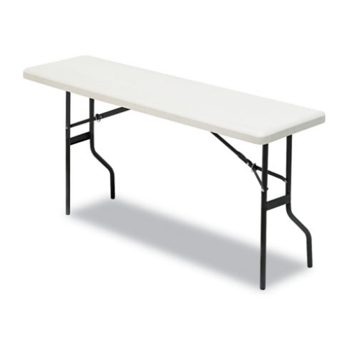 Picture of IndestrucTable Classic Folding Table, Rectangular, 60" x 18" x 29", Platinum