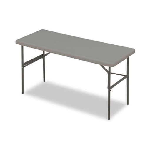 Picture of IndestrucTable Classic Folding Table, Rectangular, 60" x 24" x 29", Charcoal